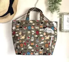 Harrods☆ハロッズ☆アニマル柄　犬猫　トートバッグ　ポーチ2点セットのサムネイル