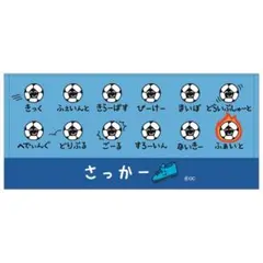 ぶかつだ！おえかきさん フェイス タオル 【⠀サッカー⠀】のサムネイル