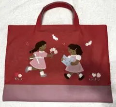 ファミリア　デニムバック　レッド