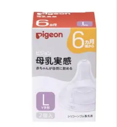 Pigeon ピジョン 母乳実感 乳首6ヵ月 Ｌサイズ