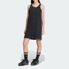 タグ付未使用品 adidas アディカラー デニム タンクワンピース Sのサムネイル