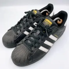 アディダス　スーパースター　黒　レザー　メンズ　28.5cm
