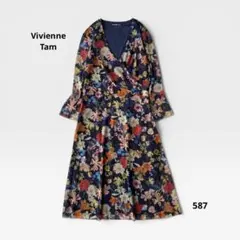 VIVIENNE TAM 蓮 花柄 鳥 チャイナ パワーネットワンピース - メルカリ
