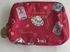 LADUREE ラデュレ ポーチ レッド マカロン柄のサムネイル