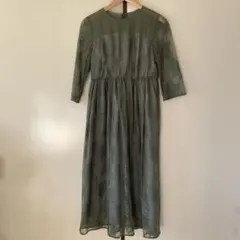 パーティドレス/Mサイズ/レース袖/