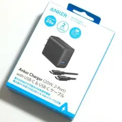 Anker 2ポート充電器 (20W) +USB-CtoCケーブル1.5m