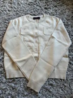 CABaN コットンカシミヤ クルーネックカーディガン