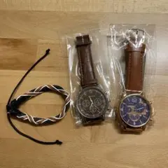 【新品未使用】最終値下げ　メンズ腕時計 ブレスレット　3点セット