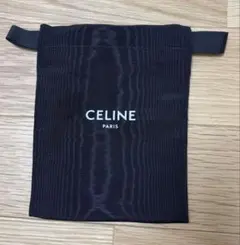 CELINE 巾着　ブラックポーチ