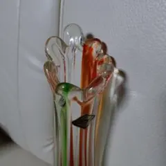 ★お値下げ★昭和レトロ花瓶　緑と赤