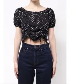 EMODA 2WAY STRING RIBBON TOP
