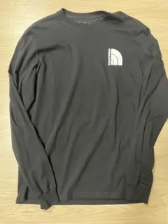 新品タグ付き ノースフェイス バックプリント黒長袖カットソー M