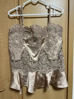 H&M EDITION ベージュ レースキャミソール　Sサイズ