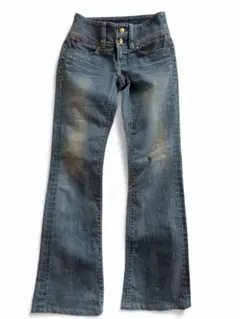 GEORGIA LOVEブーツカットデニム・ライトブルー フレアデニム ボトムス