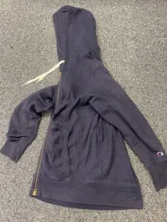 Champion ネイビー パーカー リバースウィーブ M