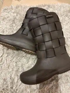 美品！クロックス　長靴　レインブーツ　オシャレ