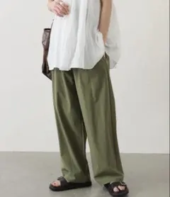 JOURNAL STANDARD ナイロンストレッチワイドパンツ
