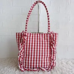 《美品★》THEATRE PRODUCTS　ギンガムチェック　バッグ　トート