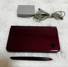 Nintendo DS LL ワインレッド 本体/タッチペン、充電器付き