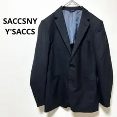 サクスニーイザック　ストライプ テーラードジャケット　メンズスーツ　フォーマル