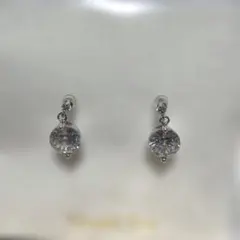 一粒 ピアス レディース 揺れる シルバー