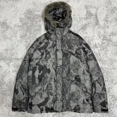 一度使用!BURTONバートン花柄スキーウェアジャケットLスノーボード