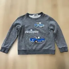 familiar 車の刺繍 トレーナー 100cm