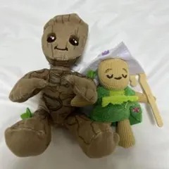 グルート　イッツ・ア・スモールワールド　ぬいぐるみチャーム ぬいぐるみバッジ