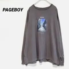 PAGEBOY ページボーイ　長袖カットソー　ロングTシャツ　ベージュ　M