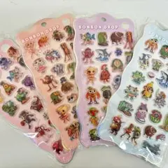 イタリアンブレインロット　ボンボンドロップシール　ぷくぷくシール　4枚セット