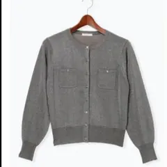 【新品未使用】テチチ　ポケットデザインクルーネックカーディガン　フリーサイズ