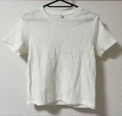 ユニクロ　シャーリングTシャツ　S　新品未使用　ホワイトのサムネイル