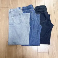 《GU》レディース デニム 3本まとめ売り Lのサムネイル