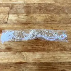 ブライダルアクセサリー　ヘッドアクセサリー　小枝　シルバー