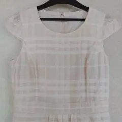 BURBERRY LONDON アイボリーB/Bチェックワンピース 38号