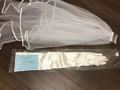 ウェディングベール＆グローブ