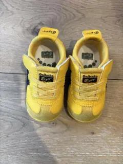 Onitsuka Tiger ベビー　イエロースニーカー ベルクロ　13cm