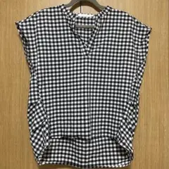 AMERICAN HOLIC 脇タックスキッパーノースリーブブラウス