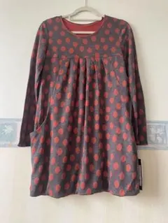 フォンタナグランデ　ドット柄長袖チェニック　未使用品　４０Lサイズ