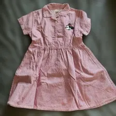 petit main ミニー刺繍 半袖ワンピース 110cm