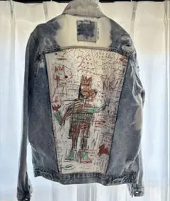 Used デニムジャケット アメトラ タトゥー メモリアル ペイント