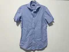 鎌倉シャツ MANHATTAN 半袖カッタウェイコットンリネンシャツ S 美品のサムネイル