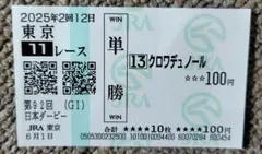 クロワデュノール 新馬戦 馬券 クロワデュノール 新馬戦 馬券 Yahoo!オークション -「馬券