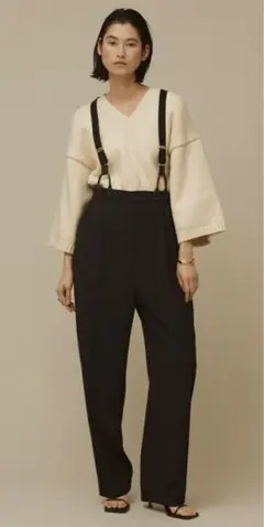 新品未使用品❣️Curensologyカレンソロジー　サスペンダーパンツ Curensology(カレンソロジー)｜サスペンダーパンツ/ブラック の