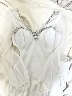 【最終値下げ】ホワイト ロングドレス