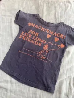 デニムダンガリー  スヌーピー　110 ヴィンテージ