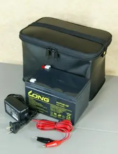 WP12-12 魚探 電動用 EVAバッグ・バッテリー充電器セット12V12Ahのサムネイル