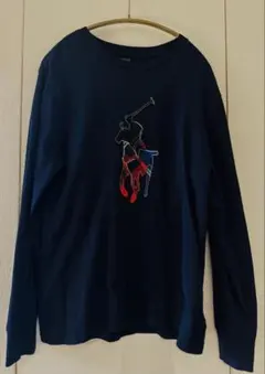 【美品】ポロラルフローレン ビッグポニー ロンT 160 ネイビー　ボーイズL