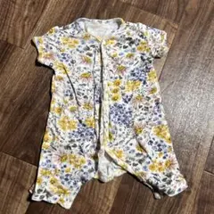 花柄 半袖 ロンパース カバーオールのサムネイル