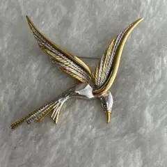 ヴィンテージ　鳥　ブローチ　#1989